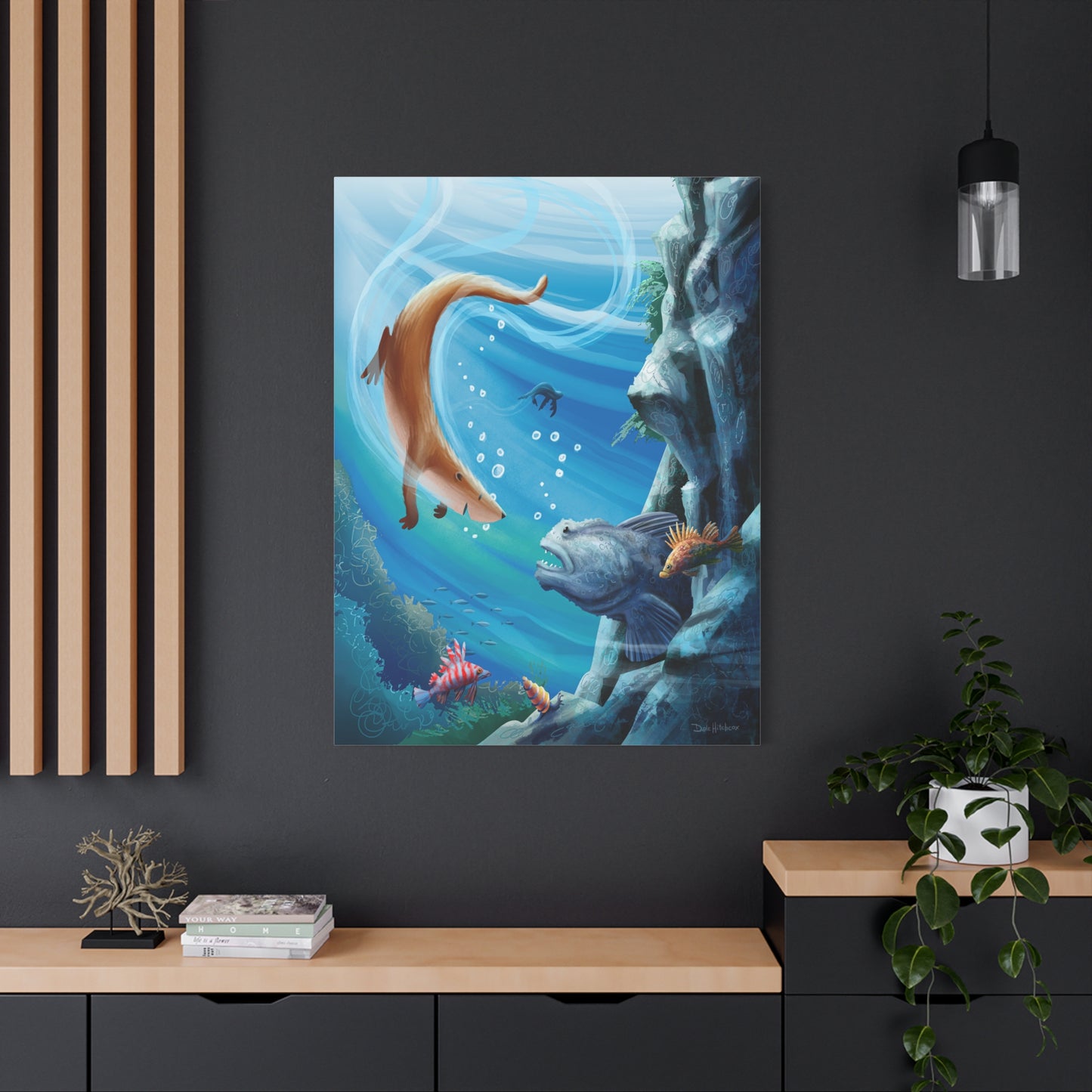 Underwater Adventure Canvas Art Print - Vibrant Sea Life Decor for Ocean Lovers and Children