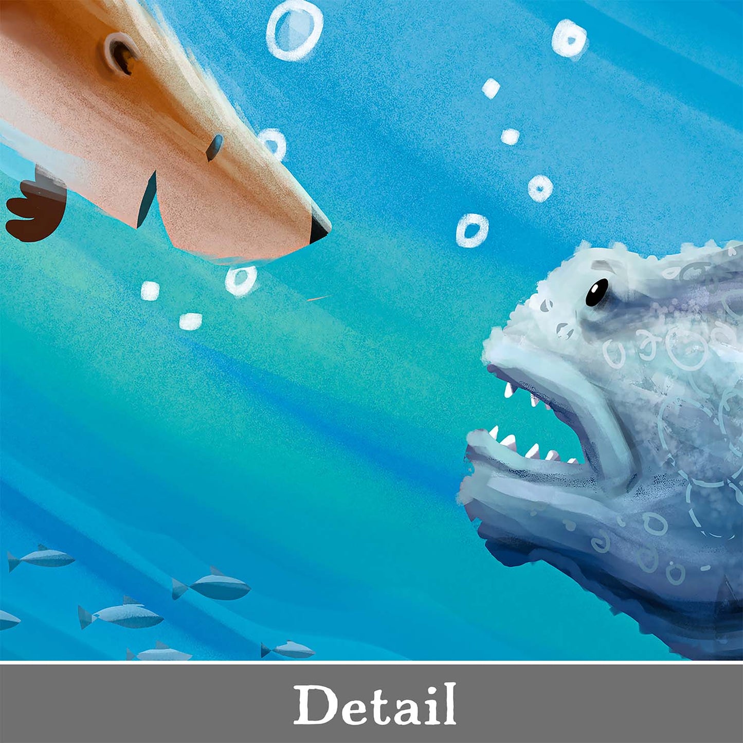 Underwater Adventure Canvas Art Print - Vibrant Sea Life Decor for Ocean Lovers and Children